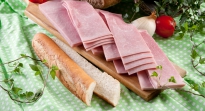 Ontvette ham voor baguette